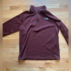 Brown/ Dark Orange Men’s The North Face Quarter Zip Sweatshirt